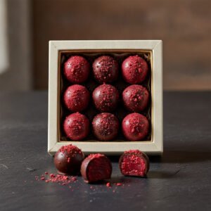 Raspberry Ganache Truffles